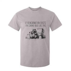 Funny Drunk Raccoon T Shirt For Kid Trashed Panda Meme TS14 Ice Gray Print Your Wear