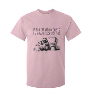 Funny Drunk Raccoon T Shirt For Kid Trashed Panda Meme TS14 Light Pink Print Your Wear