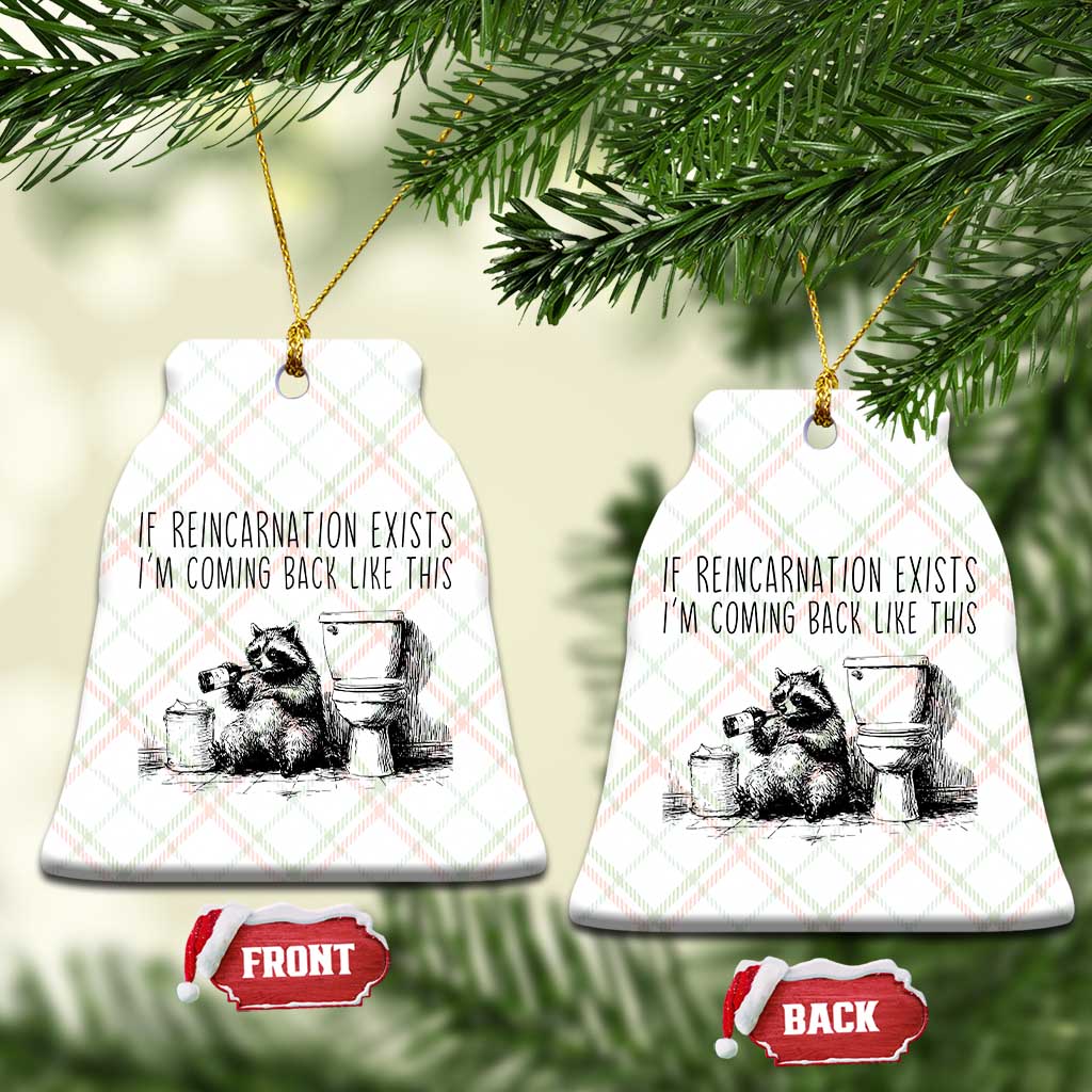 Funny Drunk Raccoon Ceramic Ornament Trashed Panda Meme TS14 Print Your Wear