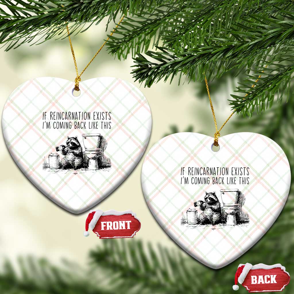 Funny Drunk Raccoon Ceramic Ornament Trashed Panda Meme TS14 Print Your Wear