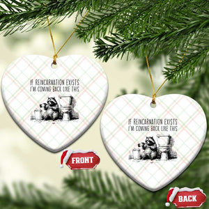 Funny Drunk Raccoon Ceramic Ornament Trashed Panda Meme TS14 Print Your Wear