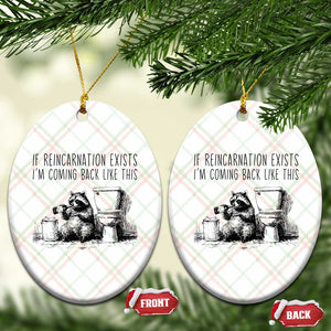 Funny Drunk Raccoon Ceramic Ornament Trashed Panda Meme TS14 Print Your Wear