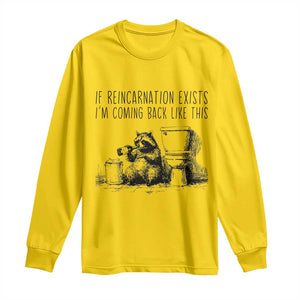 Funny Drunk Raccoon Long Sleeve Shirt Trashed Panda Meme TS14 Daisy Print Your Wear