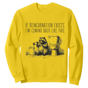 Funny Drunk Raccoon Sweatshirt Trashed Panda Meme TS14 Daisy Print Your Wear