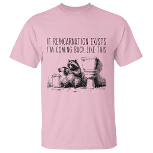 Funny Drunk Raccoon T Shirt Trashed Panda Meme TS14 Light Pink Print Your Wear