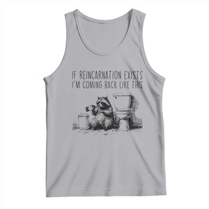 Funny Drunk Raccoon Tank Top Trashed Panda Meme TS14 Athletic Heather Print Your Wear