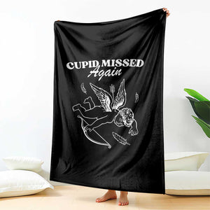 Funny Anti Valentine Throw Blanket Cupid Missed Again TS14 Print Your Wear