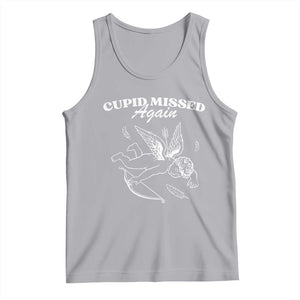 Funny Anti Valentine Tank Top Cupid Missed Again TS14 Athletic Heather Print Your Wear