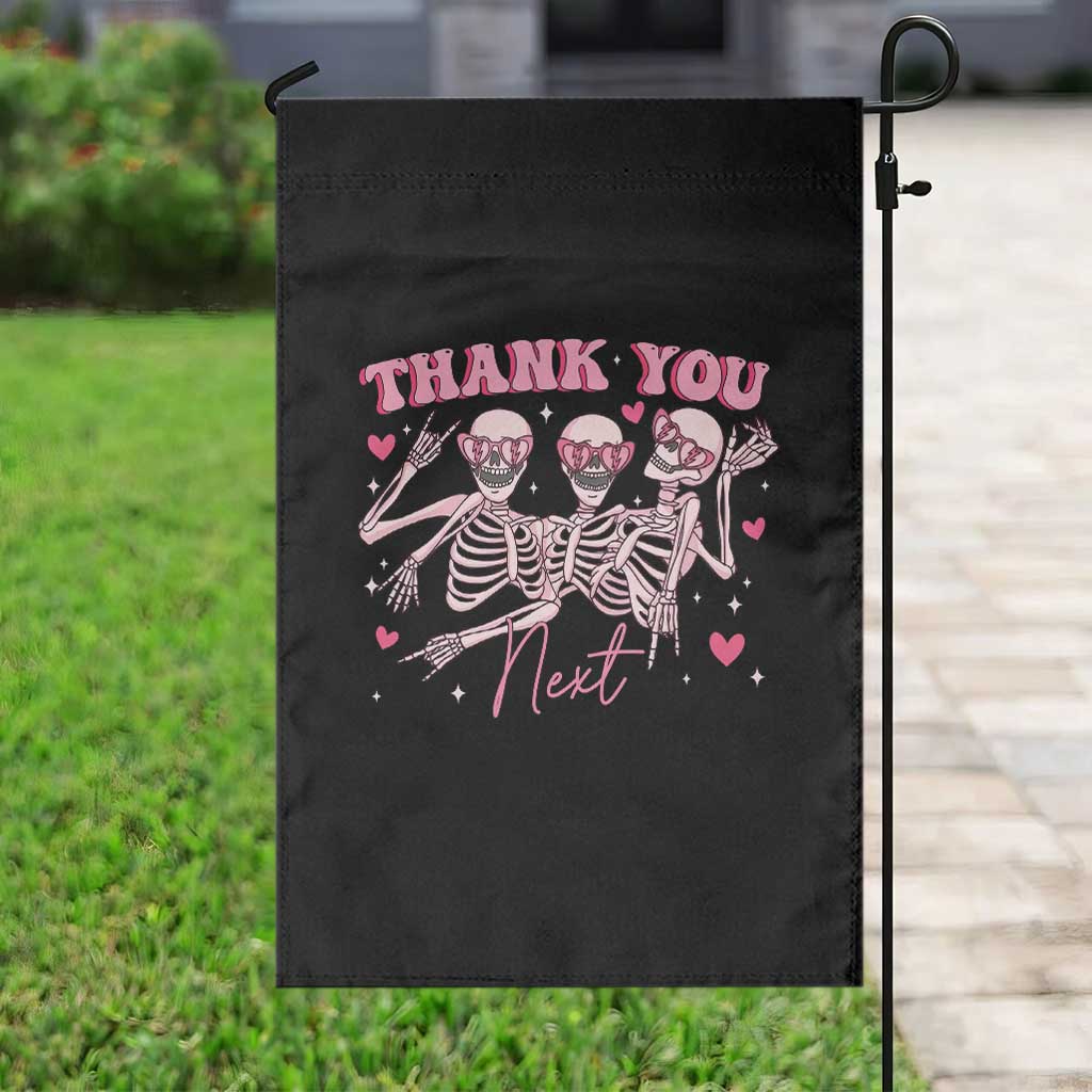 Funny Skeleton Anti Valentines Garden Flag TS14 Print Your Wear
