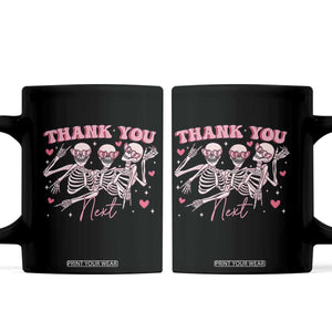 Funny Skeleton Anti Valentines Coffee Mug TS14 Black Print Your Wear