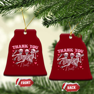 Funny Skeleton Anti Valentines Ceramic Ornament TS14 Print Your Wear