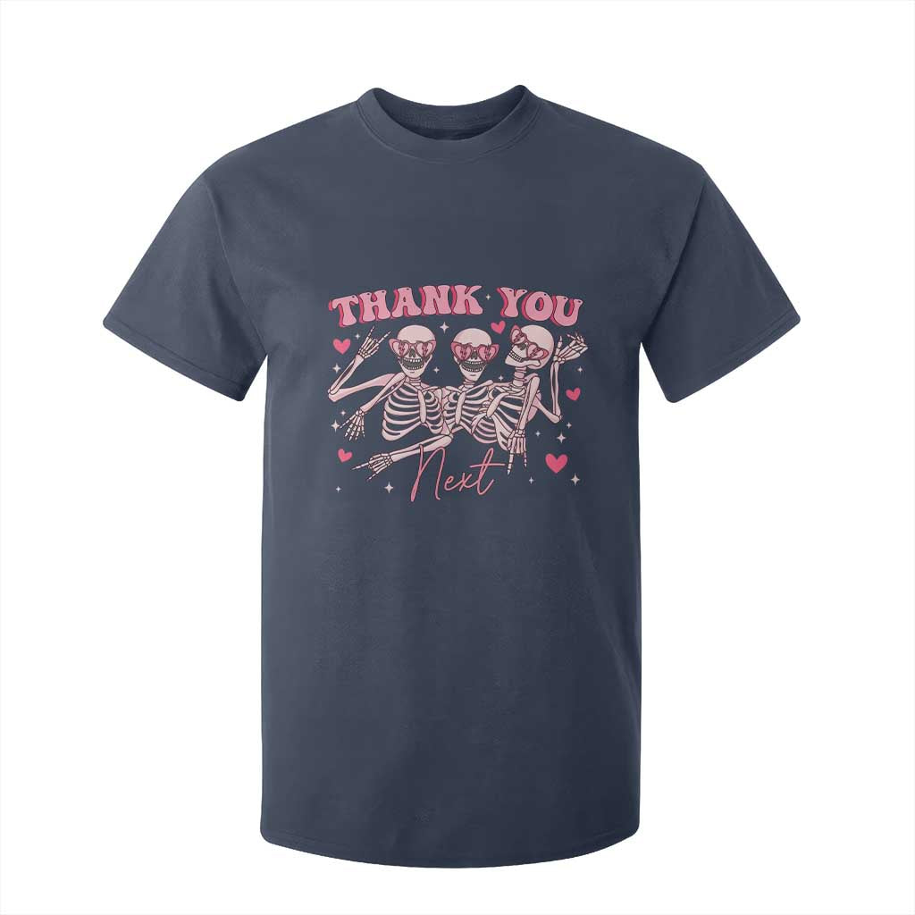 Funny Skeleton Anti Valentines T Shirt For Kid TS14 Navy Print Your Wear