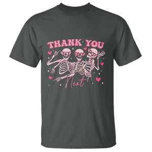 Funny Skeleton Anti Valentines T Shirt TS14 Dark Heather Print Your Wear