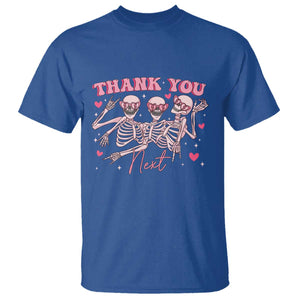 Funny Skeleton Anti Valentines T Shirt TS14 Royal Blue Print Your Wear