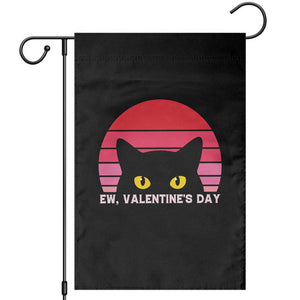 Funny Black Cat Anti Valentine Meme Garden Flag TS14 Black Print Your Wear