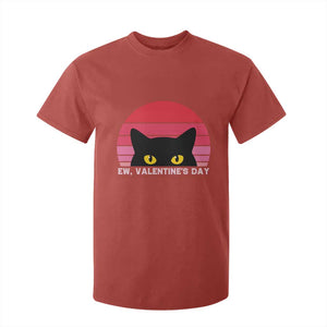 Funny Black Cat Anti Valentine Meme T Shirt For Kid TS14 Red Print Your Wear