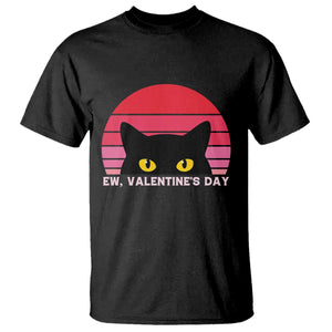 Funny Black Cat Anti Valentine Meme T Shirt TS14 Black Print Your Wear