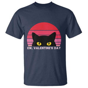 Funny Black Cat Anti Valentine Meme T Shirt TS14 Navy Print Your Wear