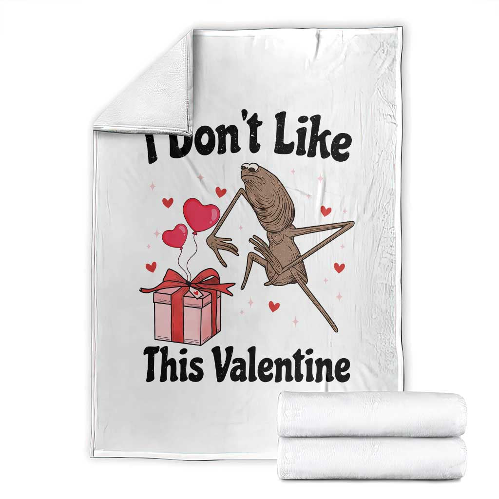 Marcus The Worm Meme Throw Blanket I Do Not Like This Valentine TS14 White Print Your Wear