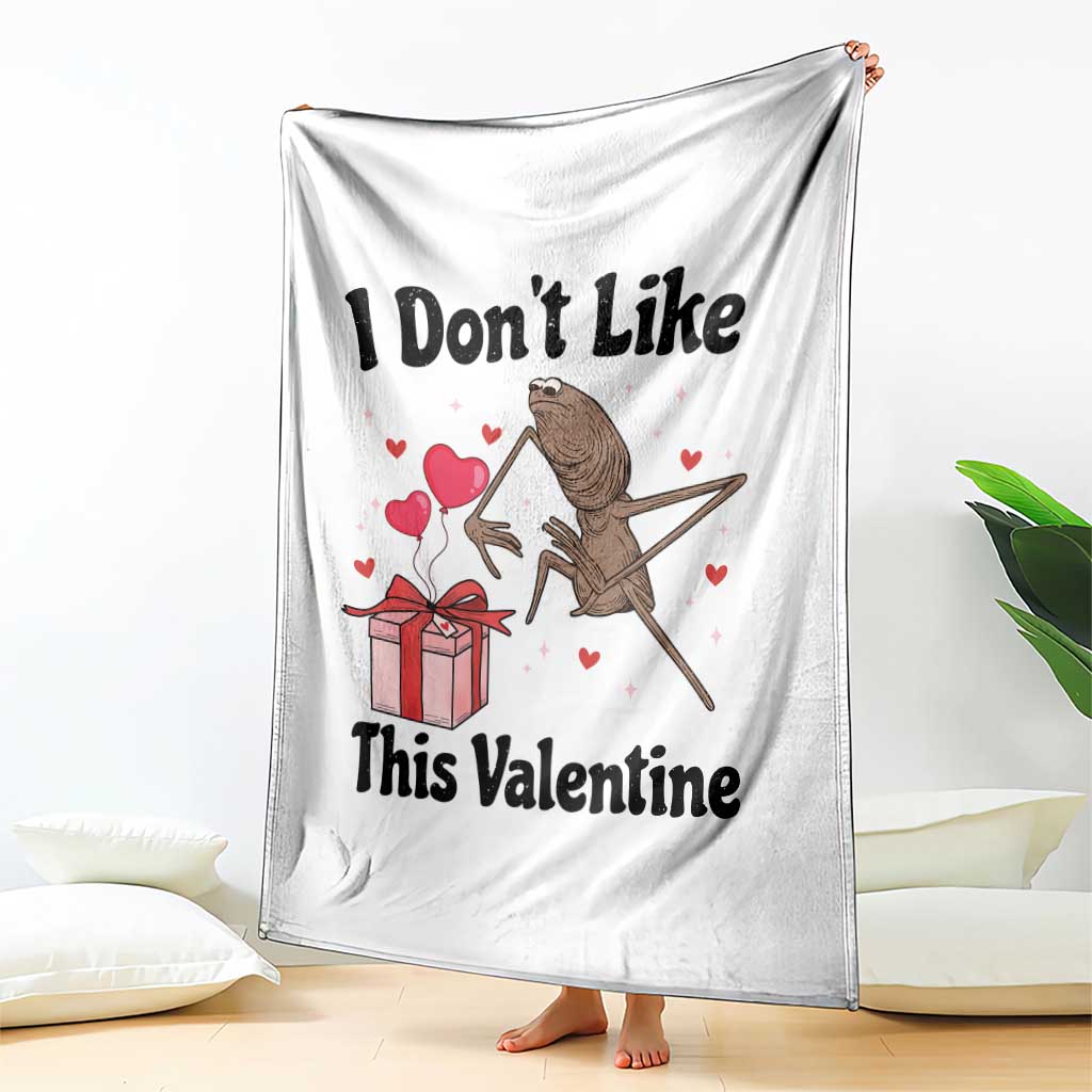 Marcus The Worm Meme Throw Blanket I Do Not Like This Valentine TS14 Print Your Wear