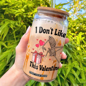 Marcus The Worm Meme Glass Can I Do Not Like This Valentine TS14 White Print Your Wear
