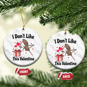 Marcus The Worm Meme Ceramic Ornament I Do Not Like This Valentine TS14 1pc White Marble Print Your Wear