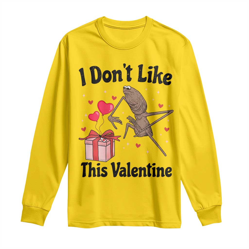 Marcus The Worm Meme Long Sleeve Shirt I Do Not Like This Valentine TS14 Daisy Print Your Wear