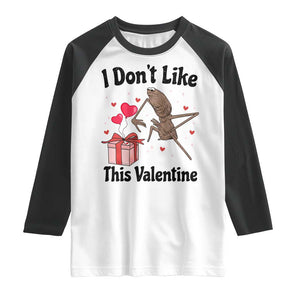 Marcus The Worm Meme Raglan Shirt I Do Not Like This Valentine TS14 White Black Print Your Wear