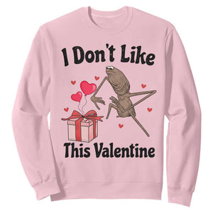 Marcus The Worm Meme Sweatshirt I Do Not Like This Valentine TS14 Light Pink Print Your Wear