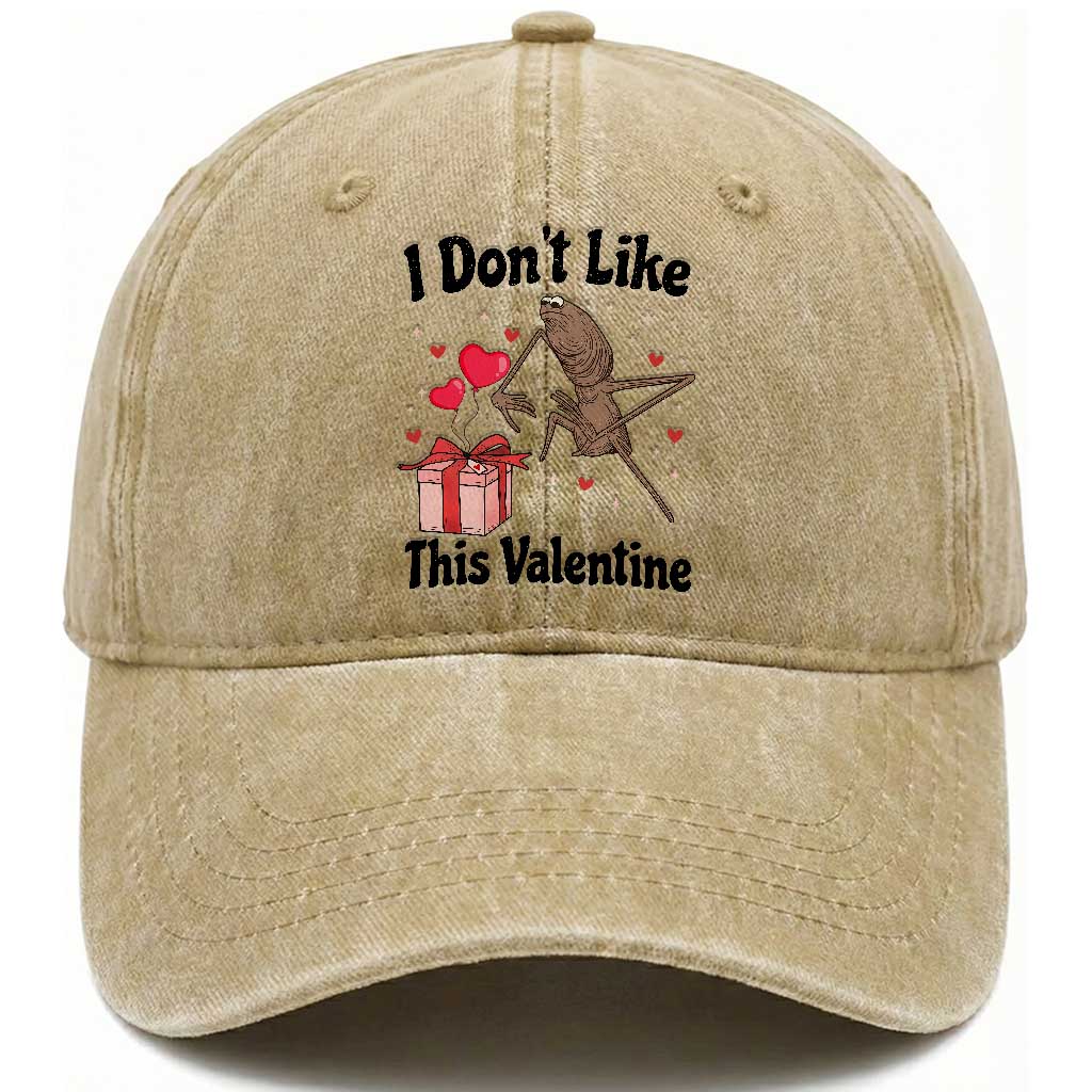 Marcus The Worm Meme Washed Cotton Baseball Cap I Do Not Like This Valentine TS14 Washed Cap Universal Fit Khaki Print Your Wear