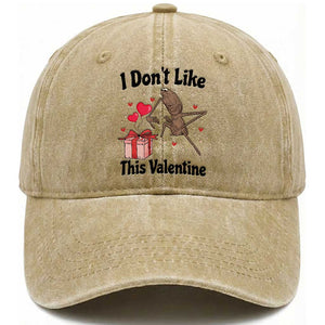 Marcus The Worm Meme Washed Cotton Baseball Cap I Do Not Like This Valentine TS14 Washed Cap Universal Fit Khaki Print Your Wear