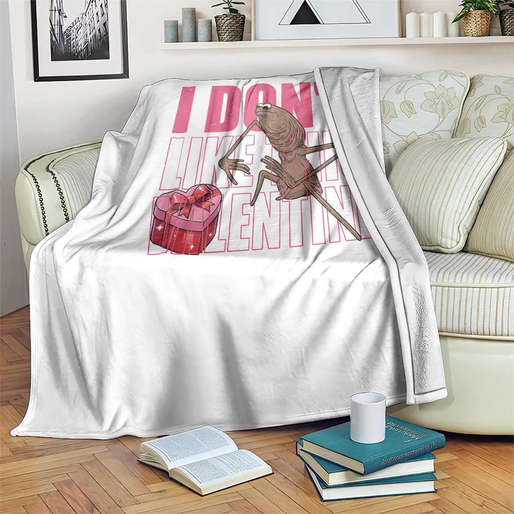 Marcus The Worm Funny Valentine Meme Throw Blanket I Don't Like This Valentine TS14 Print Your Wear