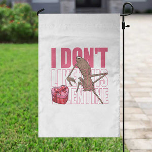 Marcus The Worm Funny Valentine Meme Garden Flag I Don't Like This Valentine TS14 Print Your Wear