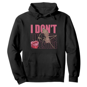 Marcus The Worm Funny Valentine Meme Hoodie I Don't Like This Valentine TS14 Black Print Your Wear