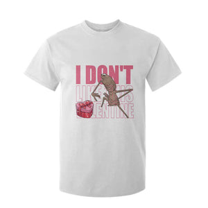Marcus The Worm Funny Valentine Meme T Shirt For Kid I Don't Like This Valentine TS14 White Print Your Wear