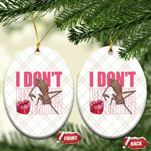 Marcus The Worm Funny Valentine Meme Ceramic Ornament I Don't Like This Valentine TS14 Print Your Wear