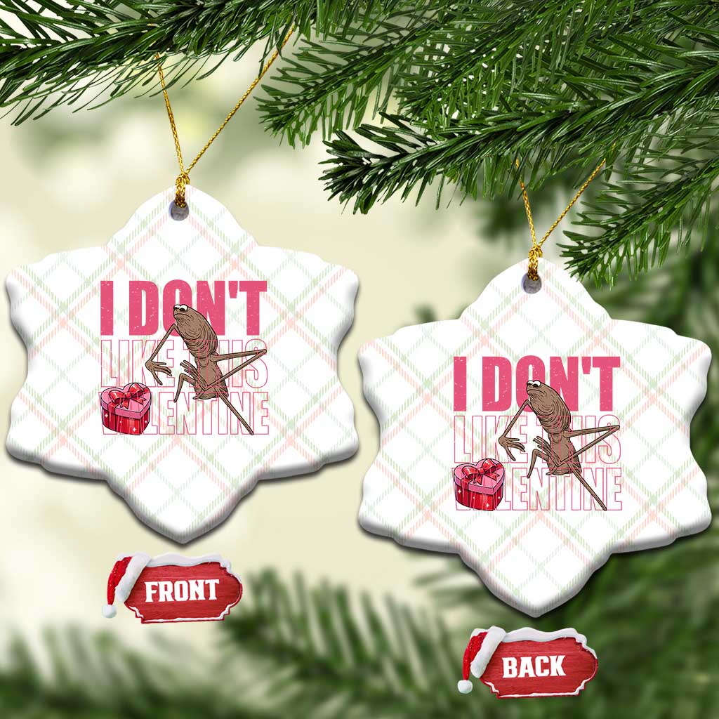 Marcus The Worm Funny Valentine Meme Ceramic Ornament I Don't Like This Valentine TS14 Print Your Wear