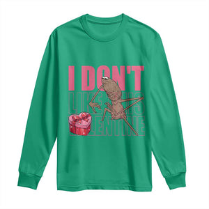Marcus The Worm Funny Valentine Meme Long Sleeve Shirt I Don't Like This Valentine TS14 Irish Green Print Your Wear