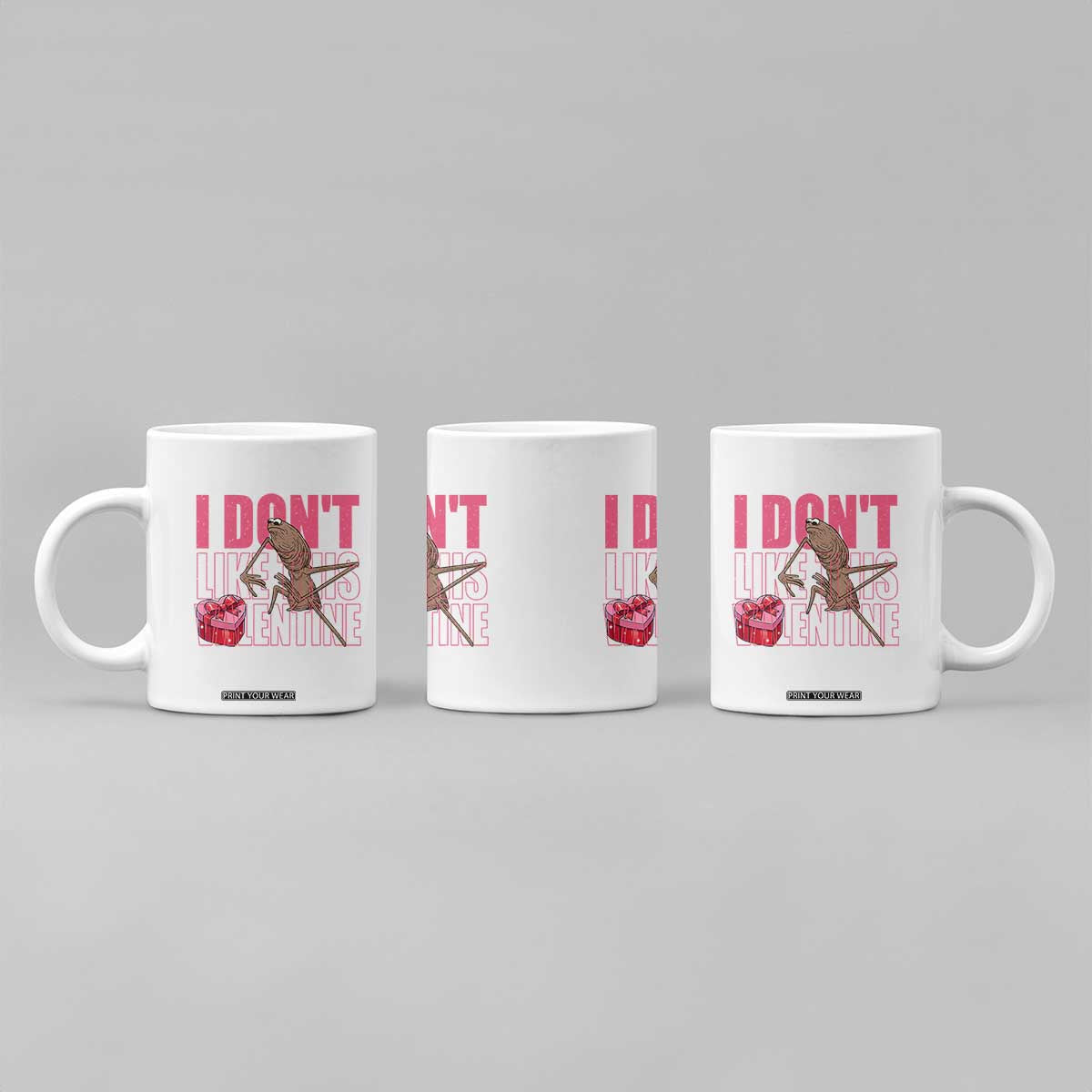 Marcus The Worm Funny Valentine Meme Coffee Mug I Don't Like This Valentine TS14 Print Your Wear