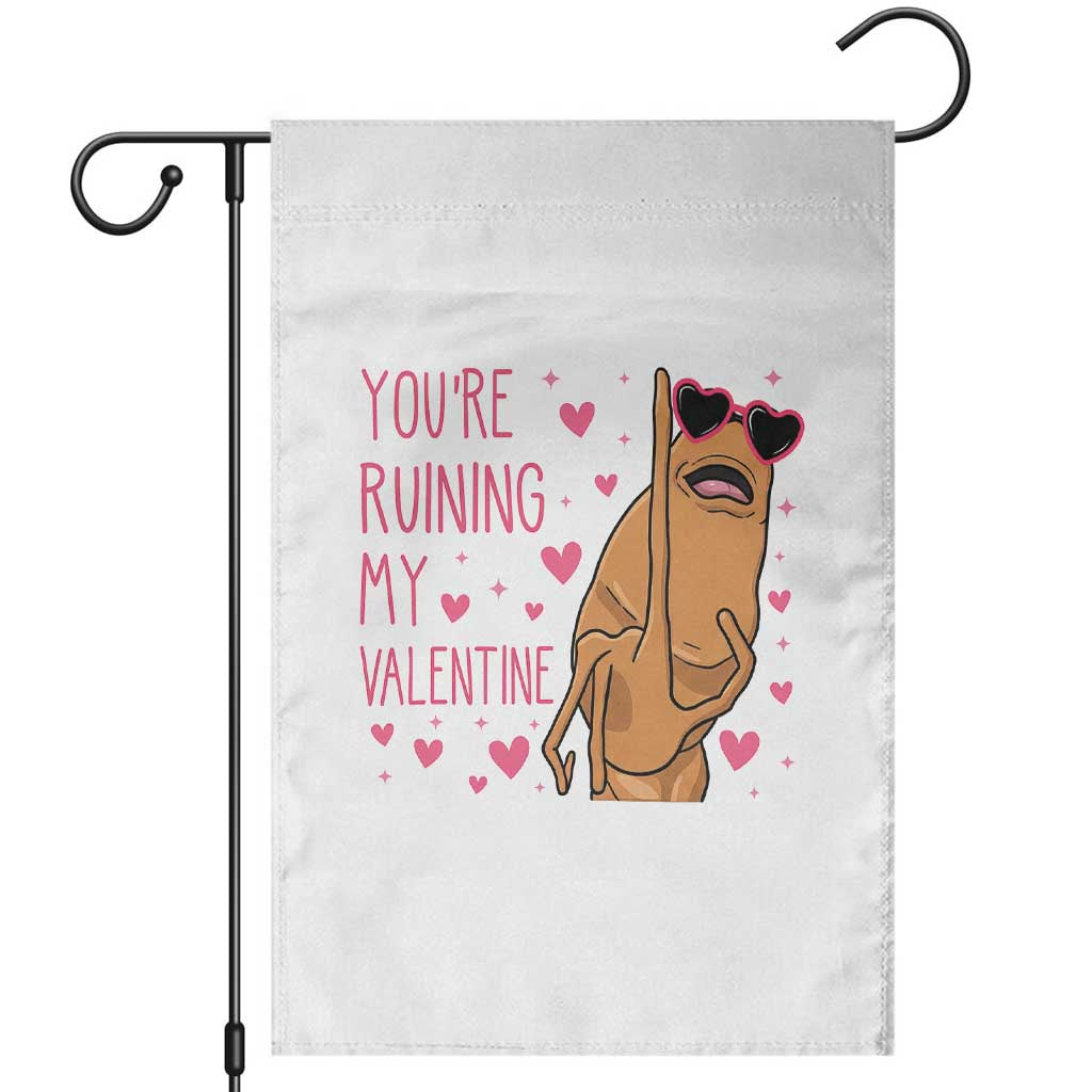 Marcus The Worm Meme Garden Flag Funny Anti Valentines Day TS14 White Print Your Wear