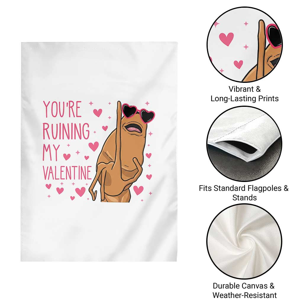 Marcus The Worm Meme Garden Flag Funny Anti Valentines Day TS14 Print Your Wear