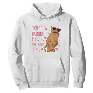 Marcus The Worm Meme Hoodie Funny Anti Valentines Day TS14 White Print Your Wear