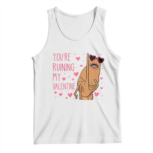Marcus The Worm Meme Tank Top Funny Anti Valentines Day TS14 White Print Your Wear