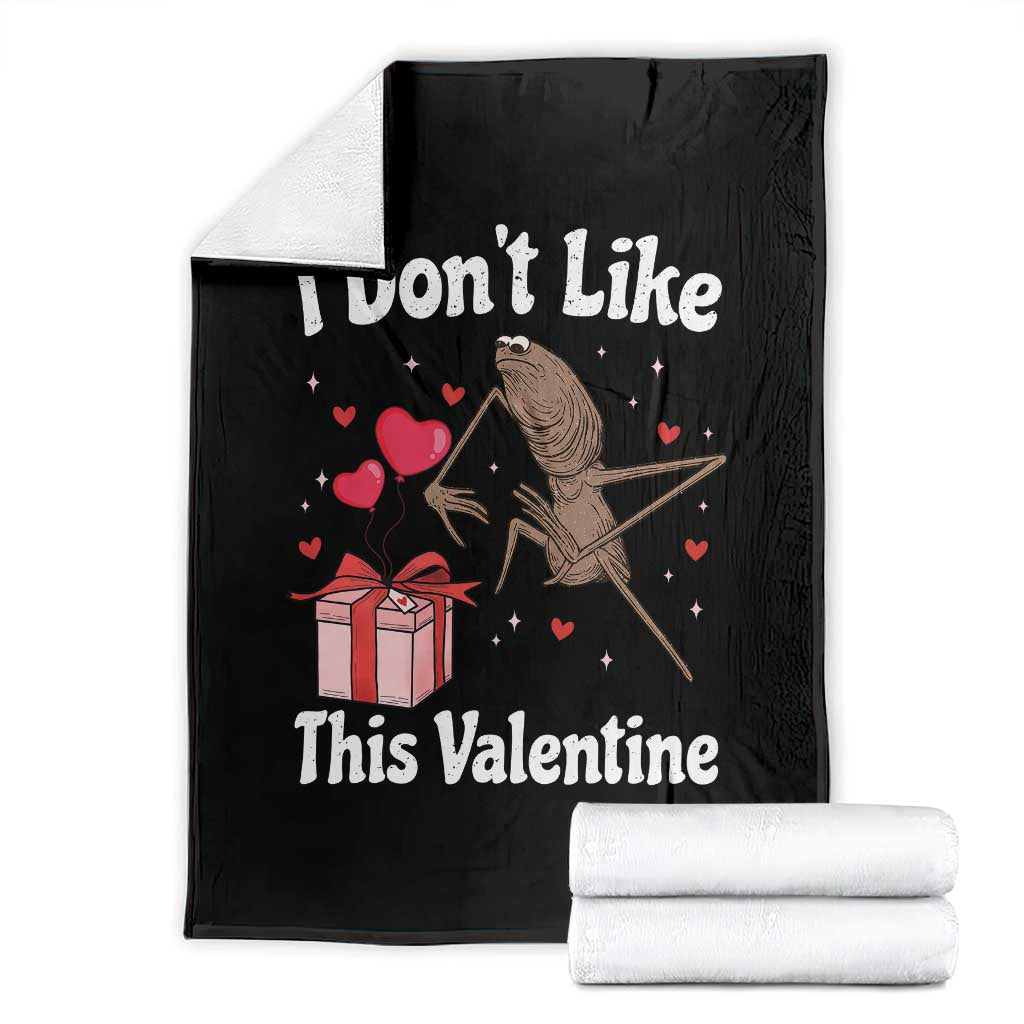 Marcus The Worm Meme Throw Blanket Funny Anti Valentines Day Sarcastic TS14 Black Print Your Wear