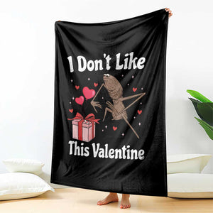 Marcus The Worm Meme Throw Blanket Funny Anti Valentines Day Sarcastic TS14 Print Your Wear