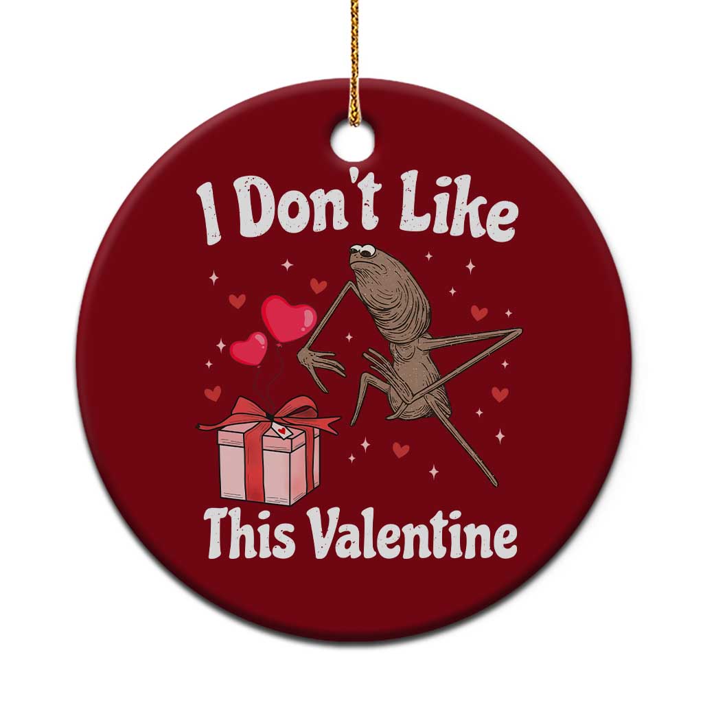 Marcus The Worm Meme Ceramic Ornament Funny Anti Valentines Day Sarcastic TS14 1pc Red Print Your Wear