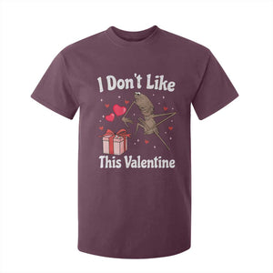 Marcus The Worm Meme T Shirt For Kid Funny Anti Valentines Day Sarcastic TS14 Maroon Print Your Wear