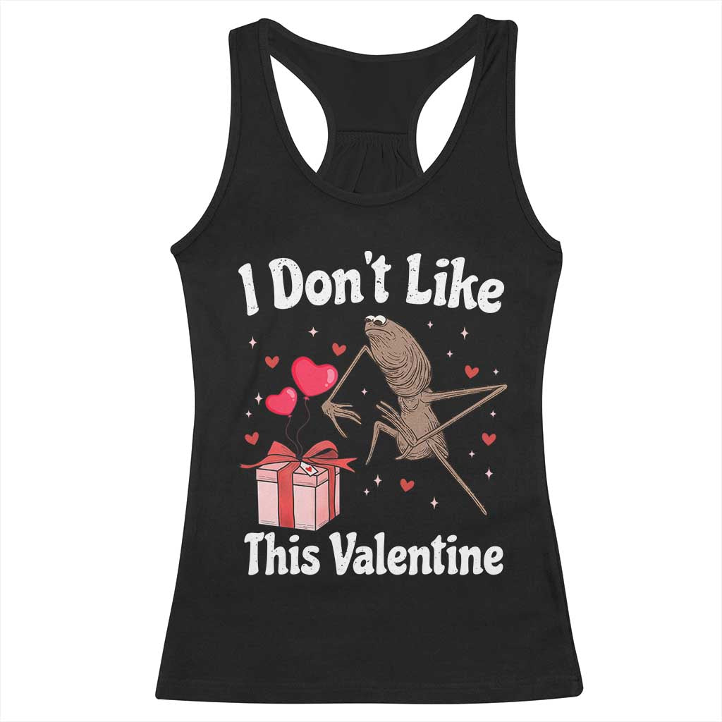 Marcus The Worm Meme Racerback Tank Top Funny Anti Valentines Day Sarcastic TS14 Black Print Your Wear