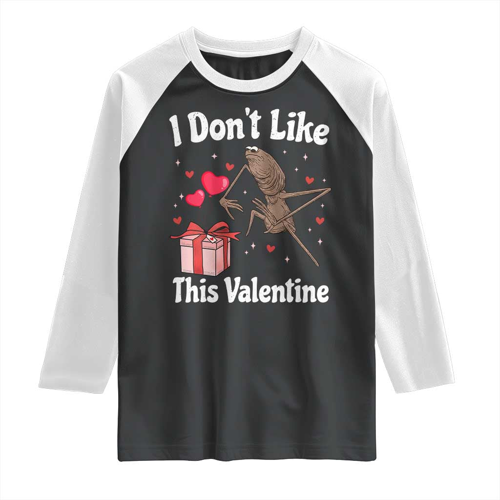 Marcus The Worm Meme Raglan Shirt Funny Anti Valentines Day Sarcastic TS14 Black White Print Your Wear