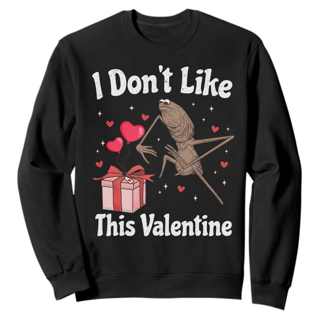 Marcus The Worm Meme Sweatshirt Funny Anti Valentines Day Sarcastic TS14 Black Print Your Wear